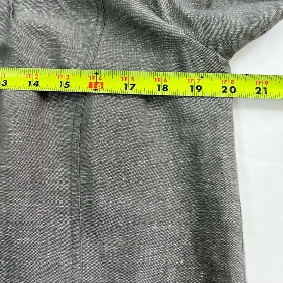 Jessica Women’s Lightweight Linen/Cotton Blazer/Jacket Sz 10 Gray Fabric Buttons - Picture 7 of 10